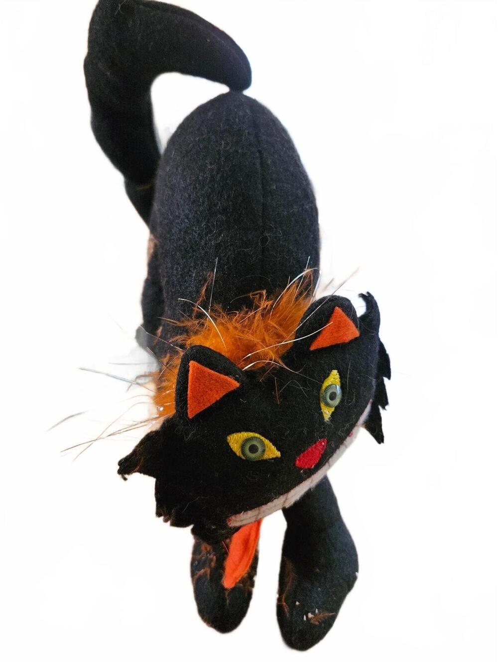Vintage Annalee Halloween Black Cat Artist Doll